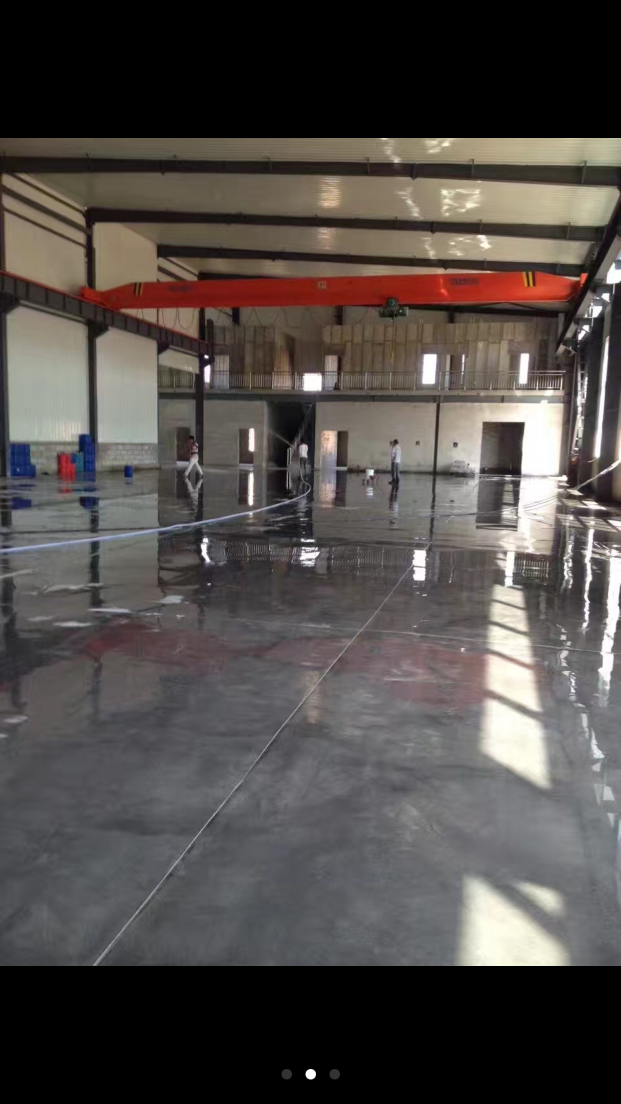 顺风速运江北机场中转库固化剂地坪