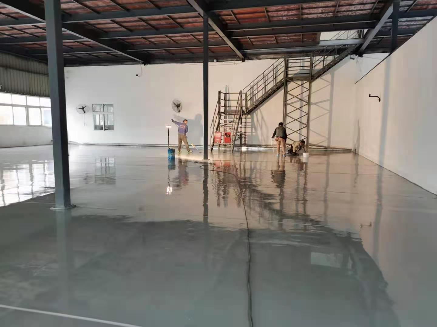 重庆北蓓通达仪表厂聚氨酯超耐磨地坪漆完工