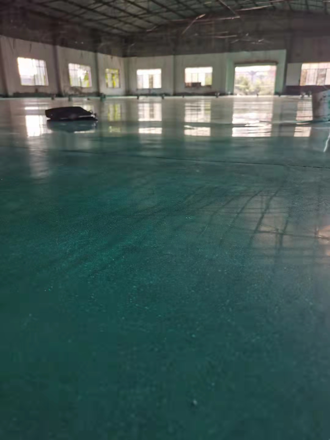 荣昌综艺制药净化车间绿色金刚砂加力特克密封固化剂地坪