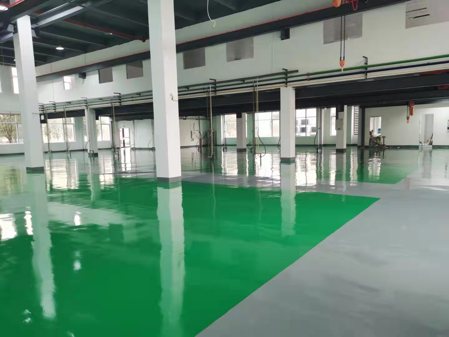 重庆精密塑料厂房地坪漆
