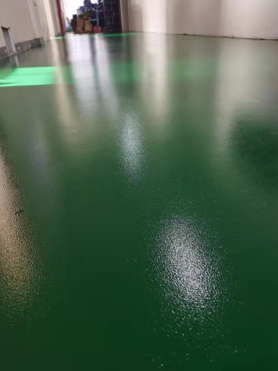 茶园一电子厂房聚氨酯超面朝磨地坪漆完工